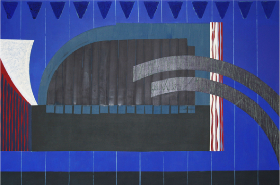 Pett Level Sussex (1994) - Oil  Canvas 152.5 cms x 122 cms