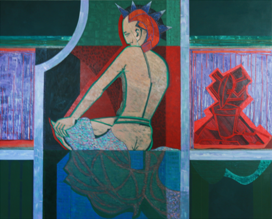 Punk (1985) - Oil  Panel 152.5 cms x 122 cms